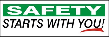 SAFETY STARTS WITH YOU, Banner I Safety Supply Warehouse