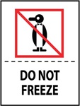Do Not Freeze International Shipping Labels, 4 X 3 Pressure sensitive paper labels 500/roll