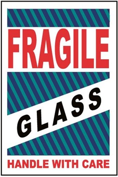 FRAGILE/GLASS/HANDLE WITH CARE - Shipping & Handling Labels