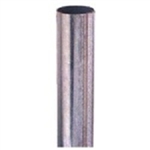 Galvanized 2-3/8" Round 10 Ft. Sign Post- Steel galvanized 2-3/8 in. diameter sign post, Silver, Galvanized durable rust free finish.