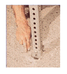 3 Foot Post Base For Breakaway Sign Post System - Use With 1-3/4 inch Post