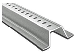 1.12 lb/ft U Channel 6 ft. Galvanized Sign Post - Holes are 3/8 in. diameter spaced 1 in. apart on center for easy sign mounting. Posts are sturdy 1.12 lb. per foot.