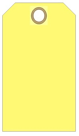 BLANK YELLOW Tags - Available in Cardstock or Vinyl