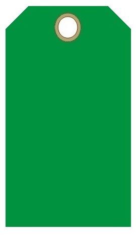 BLANK GREEN. Tags - Available Card Stock or Vinyl