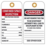 CONFINED SPACE INSPECTION Tags