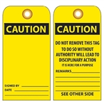 BLANK CAUTION - Accident Prevention Tags