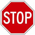 Reflective 30" STOP Signs - Choose from Engineer Grade, High Intensity or Diamond Grade Reflective.