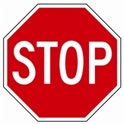 STOP SIGN 36 X 36 - Choose from Engineer Grade, High Intensity or Diamond Grade reflective.
