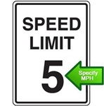 Reflective SPEED LIMIT Signs - 18", 24" and 30" Specify 5,10,15,25,30,35,40,45,50,55,60,65,70,75 MPH