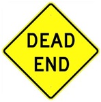 DEAD END Street Sign - Choose 24 X 24 - 30 X 30 or 36 X 36  Engineer Grade, High Intensity or Diamond Grade Reflective Aluminum