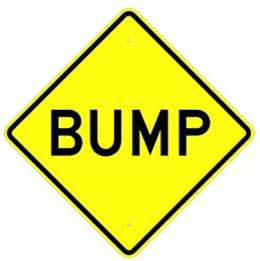 BUMP Ahead Warning Sign - Choose 24" X 24", 30" X 30" or 36" X 36" Engineer Grade, High Intensity or Diamond Grade Reflective Aluminum