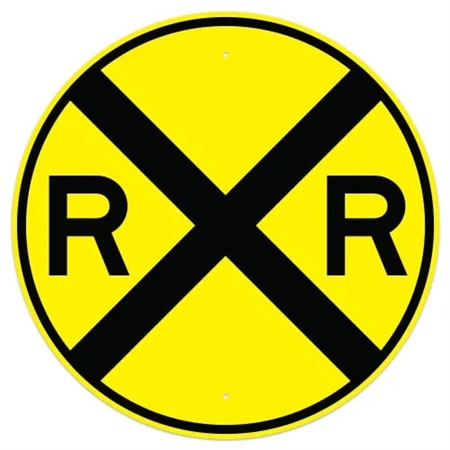 MUTCD Compliant - RAILROAD CROSSING, Sign